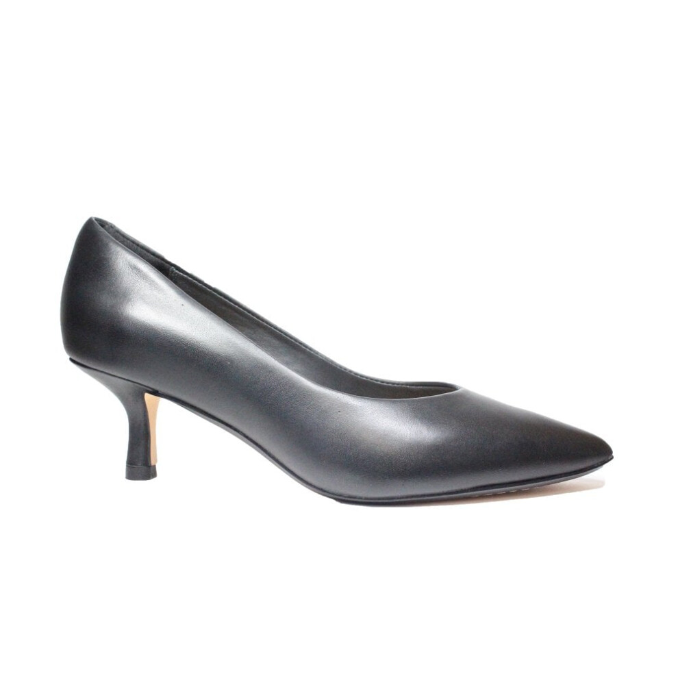 Violet 55 Court | Black Leather | Womens Court Shoes