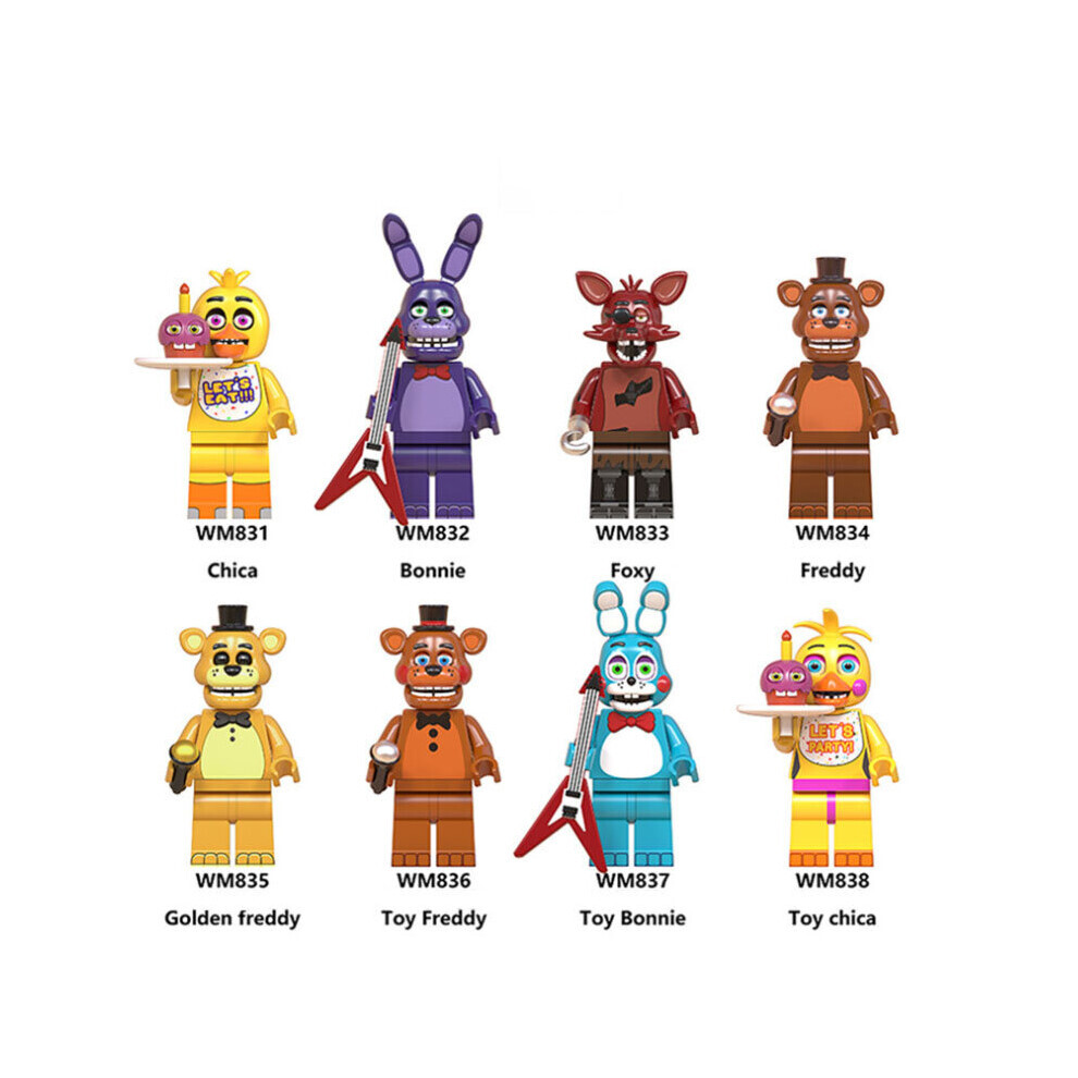 Cool 8Pcs Five Nights At Freddy's Minifigures Kids Gifts Toys