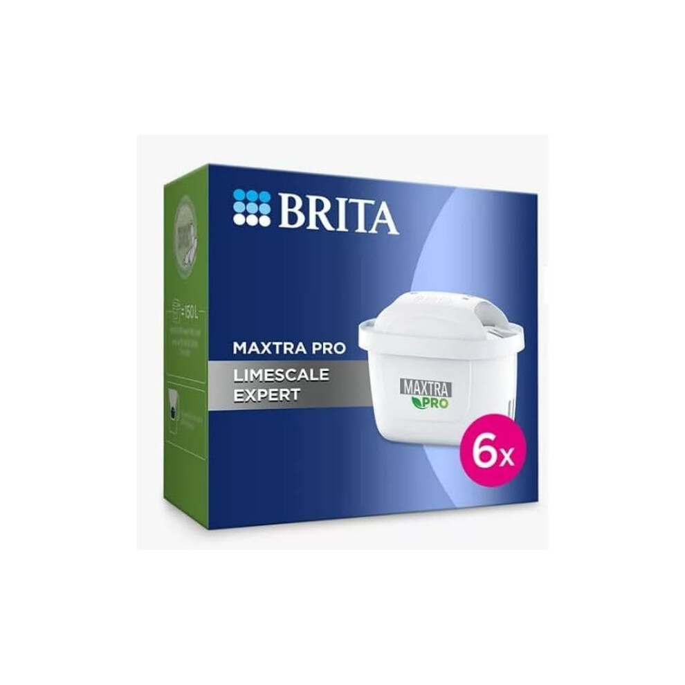 BRITA MAXTRA PRO Limescale Expert Water Filter Cartridge,Pack of 6 - Original BRITA refill