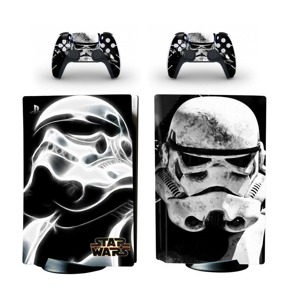 Ps5 Disc Console Stormtrooper Skin Decal Sticker 4754135893711