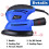 Detail Sander Mouse Palm Sander 12000RPM 130W with 6Pc Sandpaper 2M Cord Dust Collection for Sanding Polishing Tight Small Area Wood Metal Furniture 3