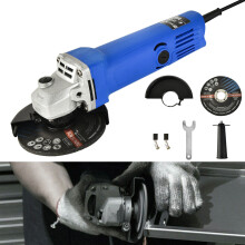 115mm Angle Grinder Tool for Cutting Polishing Grinding Sanding 12000rpm Electric Powerful DIY Tool with Handle and Grinder Wheel