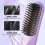 Hair Straightener Brush with Temp Negative Ion Styling Comb Purple 3