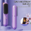 Hair Straightener Brush with Temp Negative Ion Styling Comb Purple 5