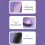 Hair Straightener Brush with Temp Negative Ion Styling Comb Purple 6