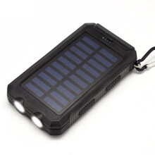10000000mAh Solar Power Bank 2USB LED Battery Charger For Cell Phone