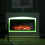 Living And Home 34 Inch Electric Fireplace with Surround Set 7 LED Mood Light 2