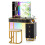 Costway Dressing Vanity Table & Stool Set w/Mirror 7 Lights Modes & Charging Station 1