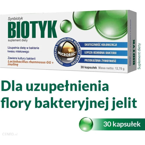 BIOTYK Synbiotic Probiotic Digestive System 30 Caps SANPROBI