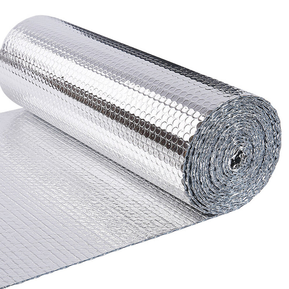 VOUNOT Insulation Roll Radiator Foil 20m x 60cm x 3mm, Double Aluminum Bubble Foil