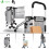 Vounot VOUNOT Folding Shopping Trolley, Aluminium Lightweight Shopping Cart 50L Grey 5