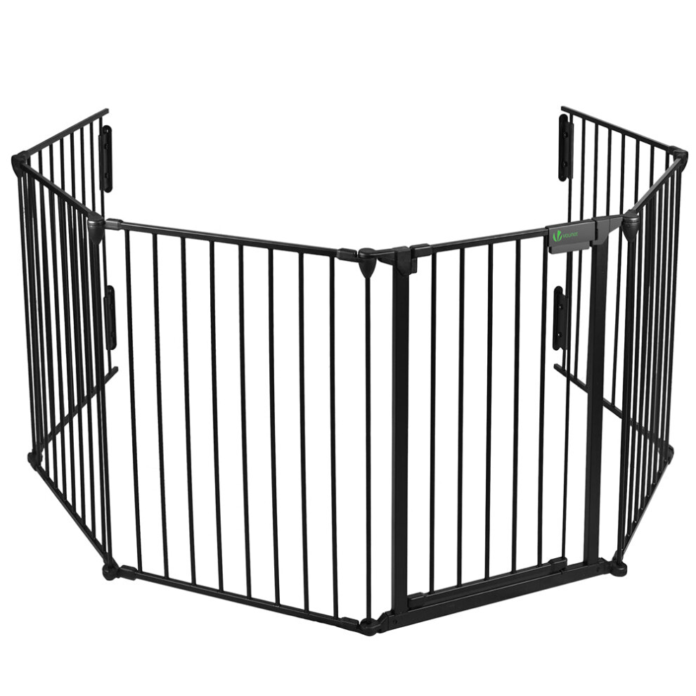 VOUNOT 6 Panel Metal Fire Guard, Hearth Gate, Fire Gate, Fireplace Pet Fence 360cm