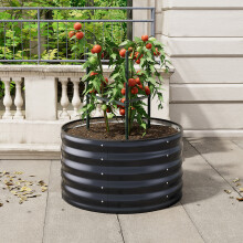 80cm W x 80cm D Round Galvanized Steel Raised Garden Bed