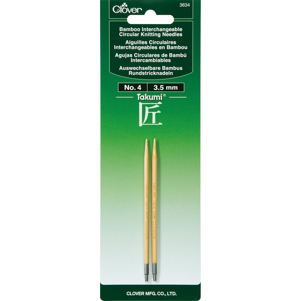 Takumi Bamboo Interchangeable Circular Knitting Needles-Size 4/3.5mm 3634-4