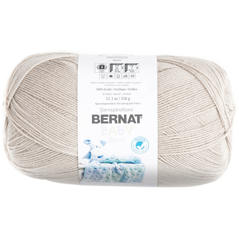 Bernat Baby Sport Big Ball Yarn Solids-Baby Taupe 163121-21011