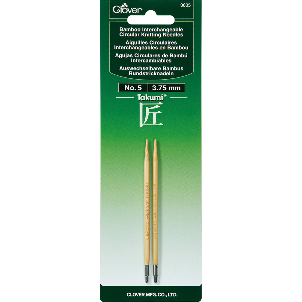 Takumi Bamboo Interchangeable Circular Knitting Needles-Size 5/3.75mm 3635-5