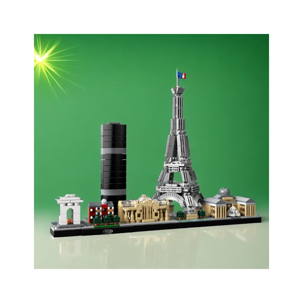 Paris Architecture Model Building Set for Adults with Eiffel Tower and The Louvre Model