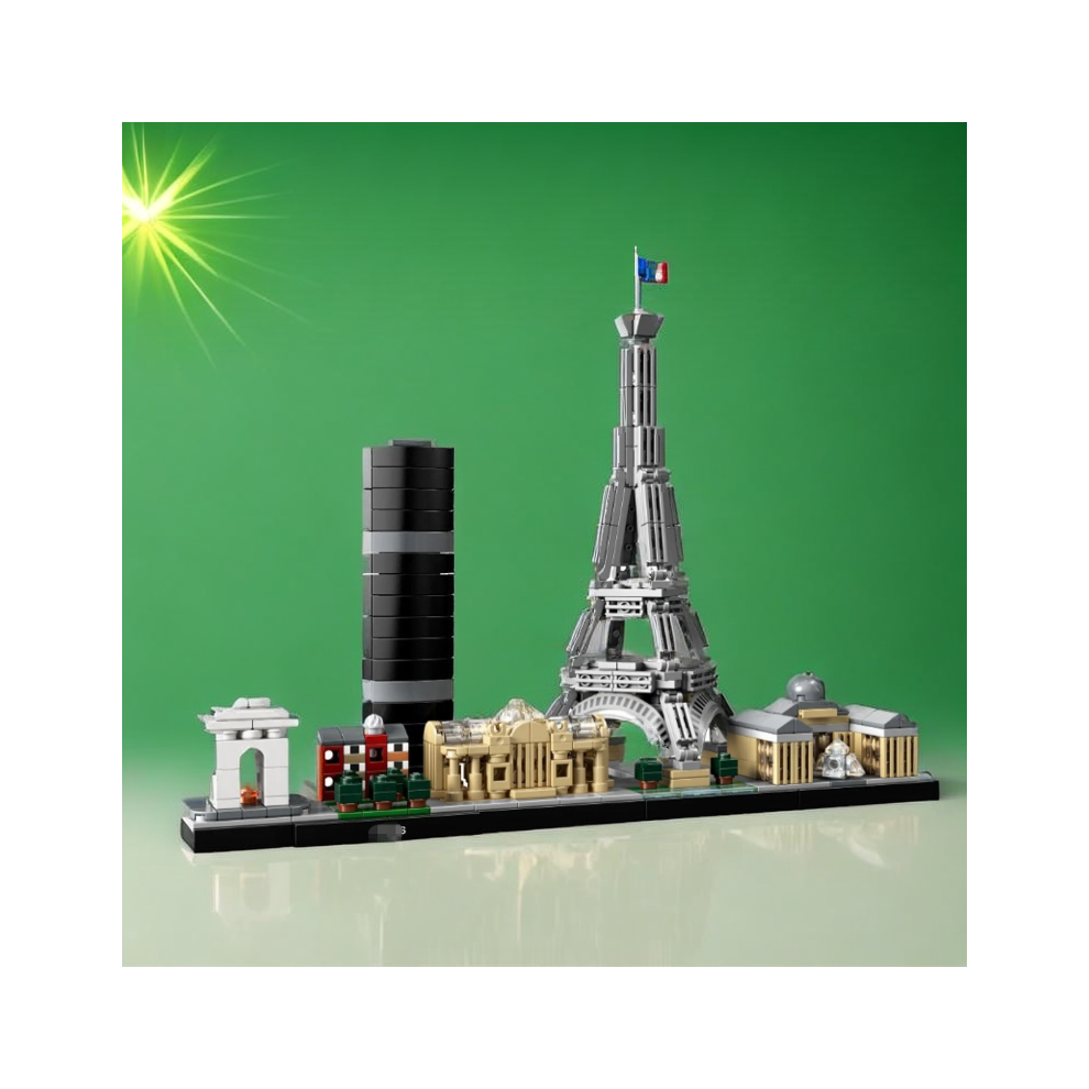 Xmstgo Paris Architecture Model Building Set For Adults With Eiffel Tower And The Louvre Model