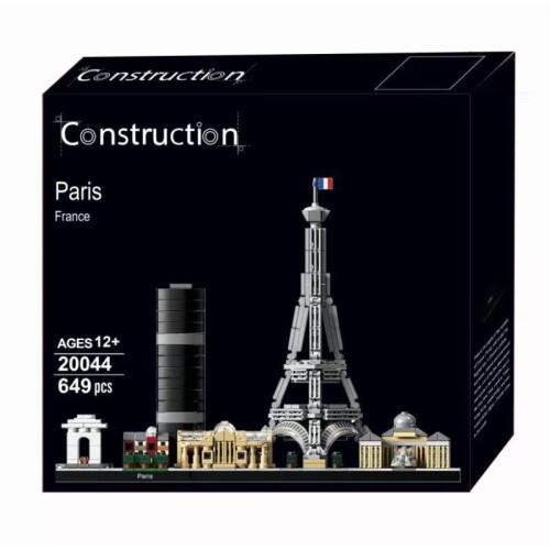 Paris Architecture Model Building Set for Adults with Eiffel Tower and The Louvre Model 2