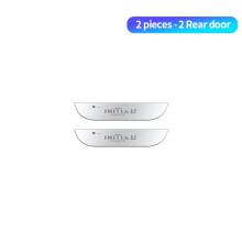 Acrílico USB Power Moving LED Pedal de boas-vindas Placa de chinelo do carro Pedal Luz do caminho do (Opção 2Pcs Traseira INICIAL)