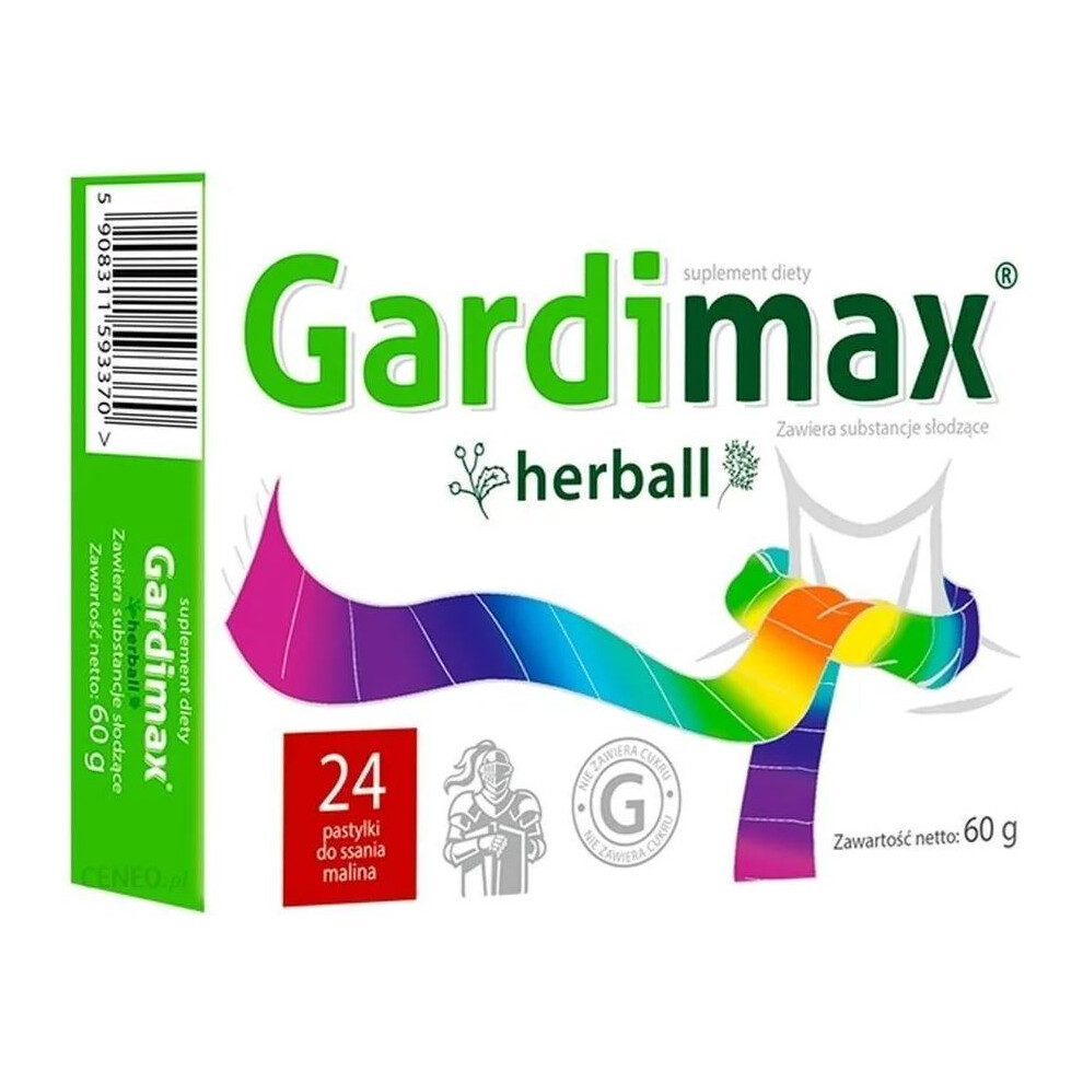 Polskie Suplementy Orange Gardimax Herball Z Malinä 24 Past Do Ssania Immune System Przeziebienie I Grypa