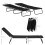 Outsunny Outsunny Folding Sun Loungers Set of 2 with Adjustable Backrest, Black 5