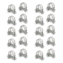 (Pack of 20) Pisces Double Wire Pond Hose Clips - 12.5mm