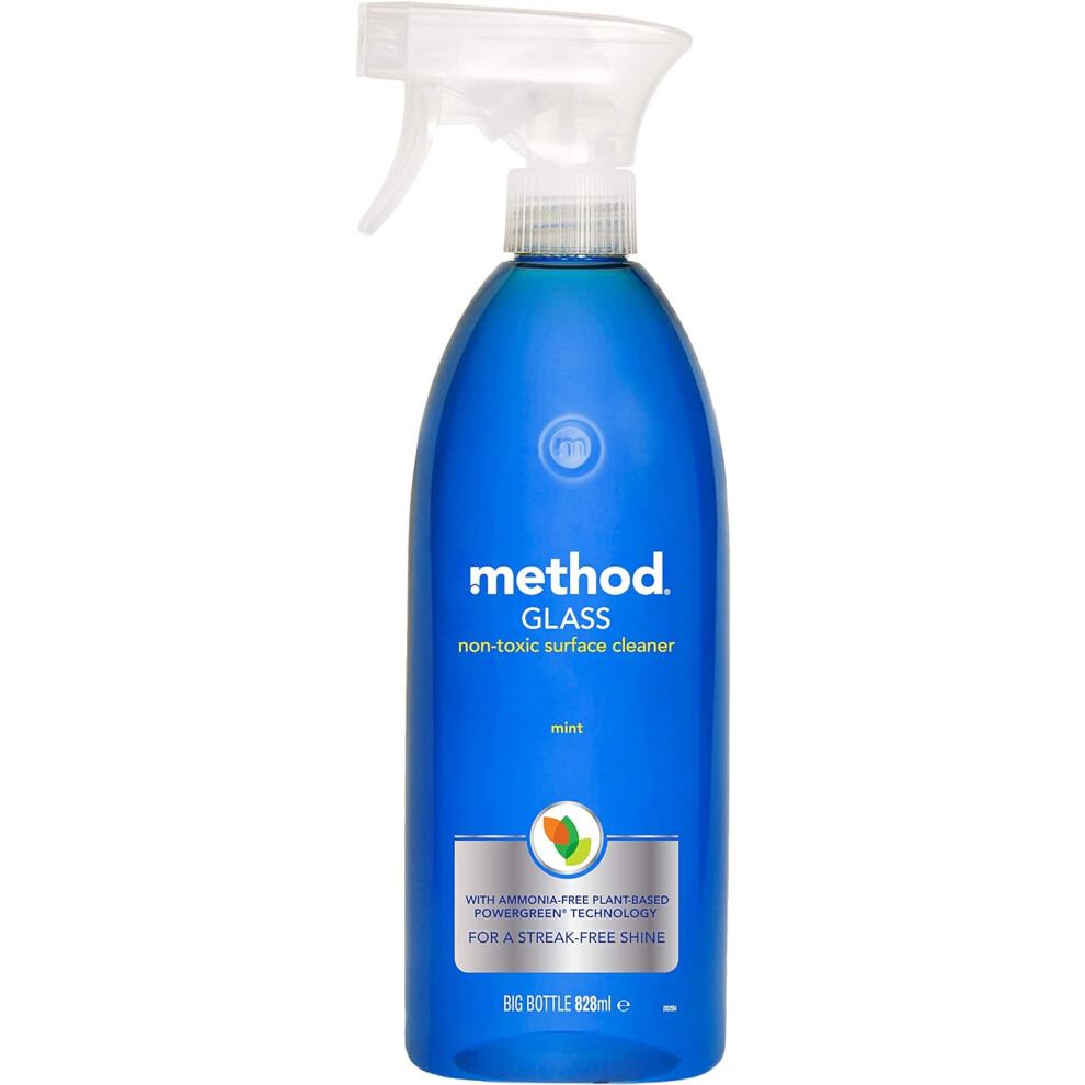 Method Glass Cleaner Spray, Mint, 828 ml (Pack of 1)