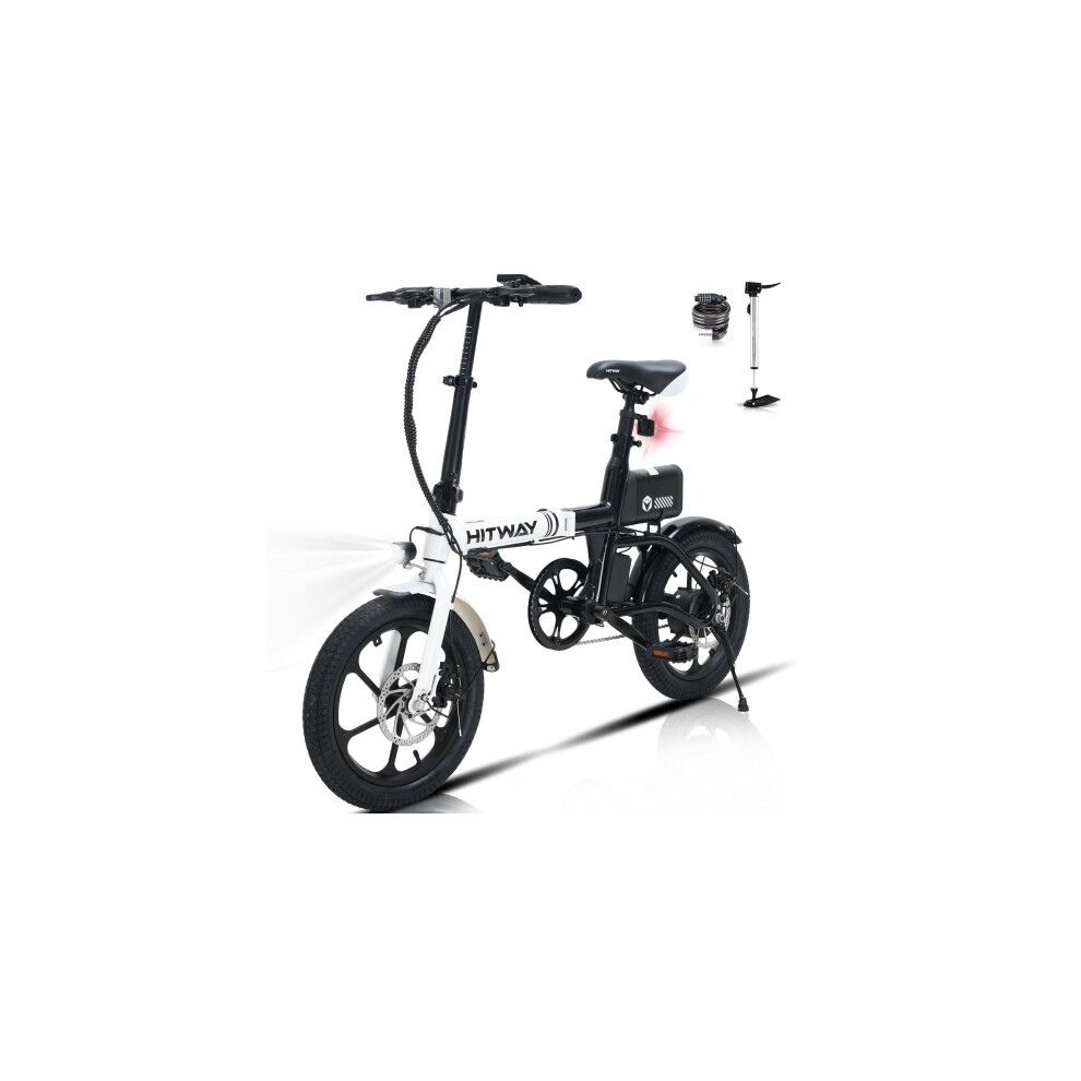 HITWAY BK35 16 Inch Folding Electric Bike, 250W City E Bike for Adults