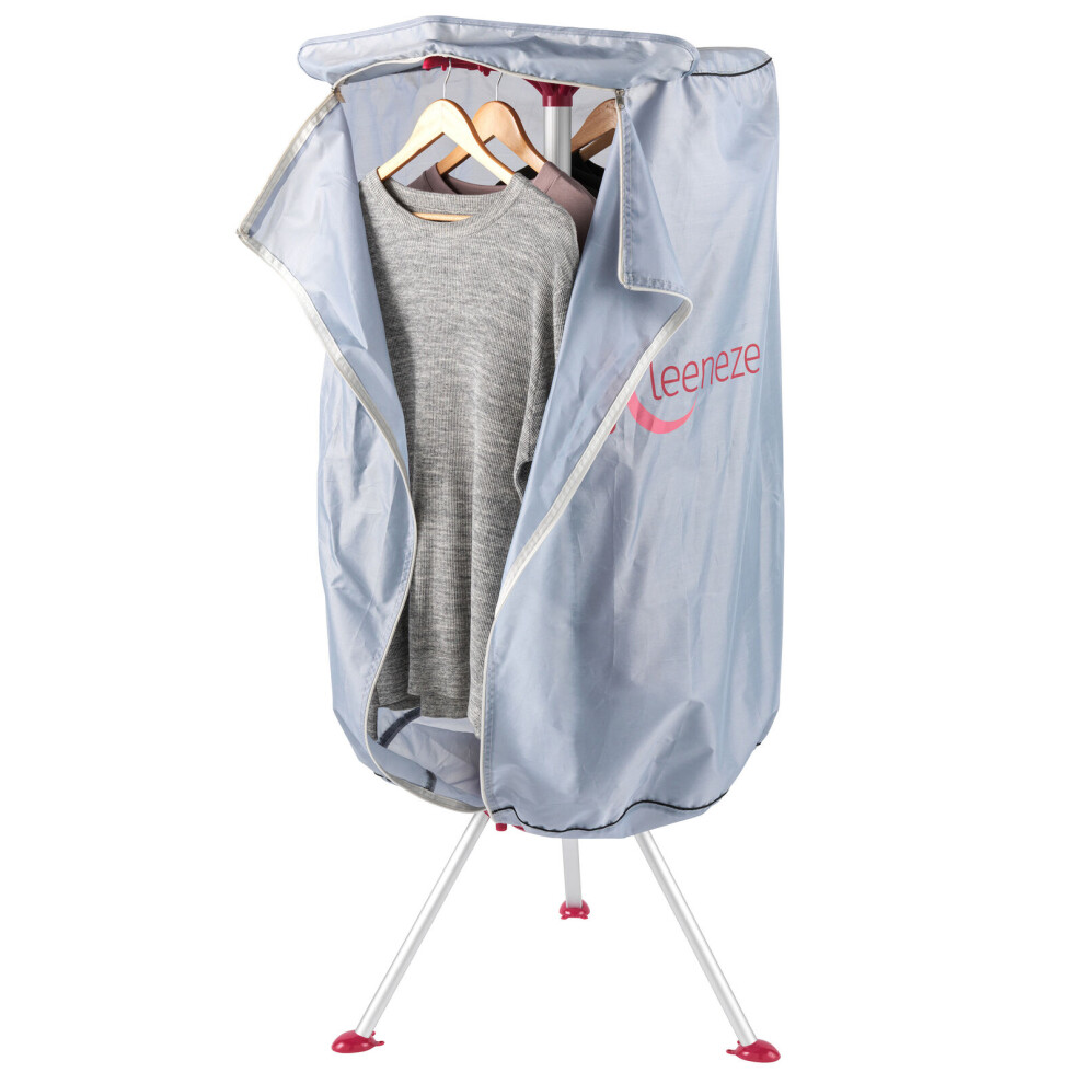 Electric Heated Clothes Airer Dryer with Cover Indoor Use 10kg 1000W