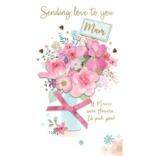 I'd Pick You Vase-Tastic Blooms! Mother's Day Hand-Finished Greeting Card