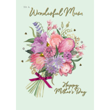 Wonderful Mum Mum's Blooming Beautiful! Mother's Day Large Greeting Card