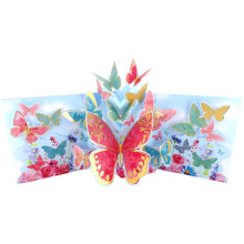 Beautiful Wishes Flutteringly Fabulous! Mother's Day Pop Up Greeting Card