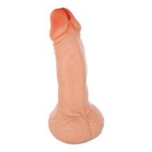 Hucha - DIABLO PICANTE - Pene - Color carne - 22,5 cm - Caucho