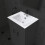 NES Home 500mm Modern White Slim Ceramic Inset Basin 3