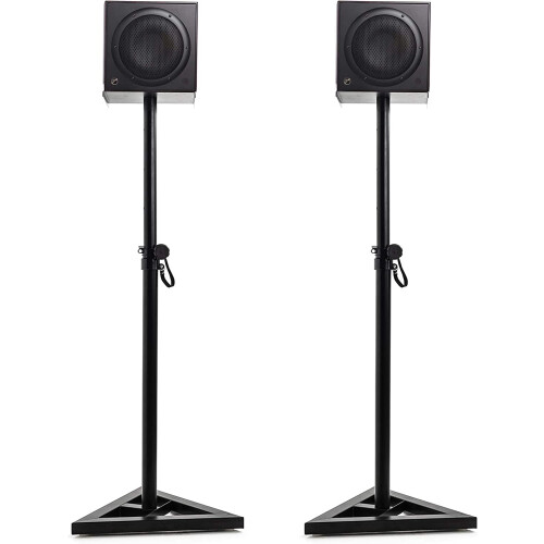 1 Pair Studio Monitor Floor Speaker Stand Adjustable Tripod 1