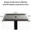 1 Pair Studio Monitor Floor Speaker Stand Adjustable Tripod 5