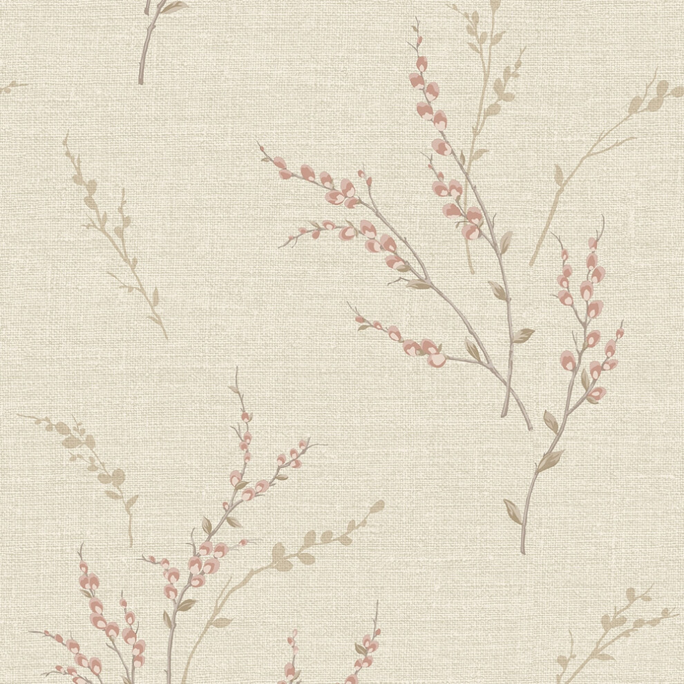 Belgravia Décor Carmella Motif Wallpaper - Pink - Image 4