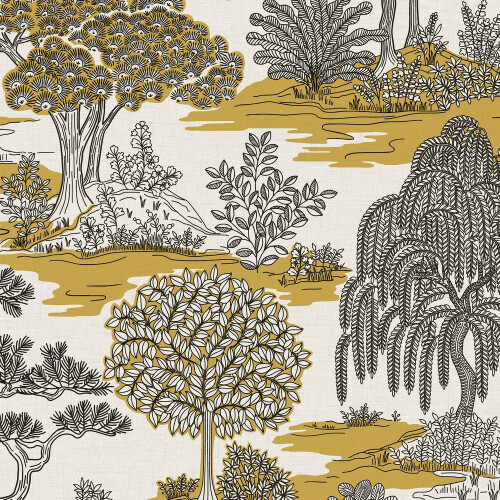 Fine Decor Fine Decor Zen Ochre Wallpaper FD43440