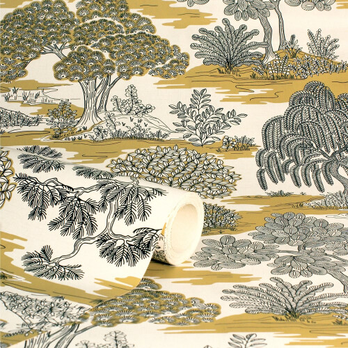 Fine Decor Fine Decor Zen Ochre Wallpaper FD43440 1
