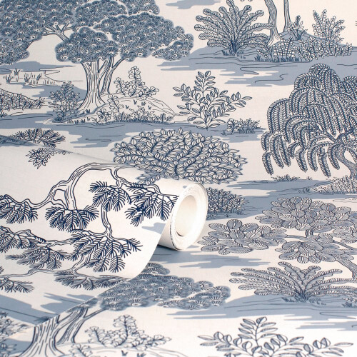 Fine Decor Fine Decor Zen Blue Wallpaper FD43443 1