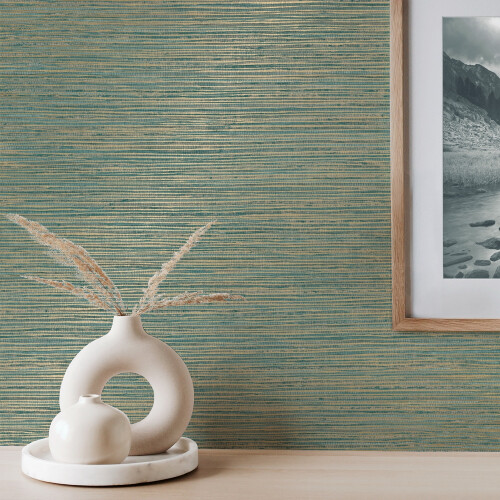 Crown Crown Fusion Plain Teal Wallpaper M1768 2