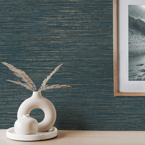 Crown Crown Fusion Plain Navy Wallpaper M1769 2