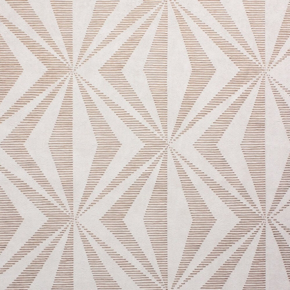 Crown Precision Diamond Geo Rose Gold Wallpaper M1559