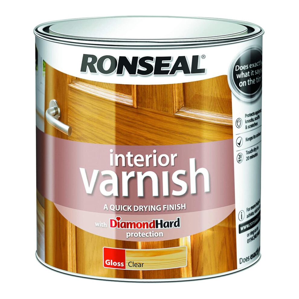 Ronseal Interior Varnish 2.5l Gloss Clear