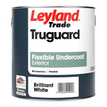 Leyland Trade Truguard Exterior Flexible Undercoat Paint 2.5l Brilliant White