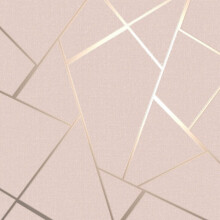 Fine Decor Quartz Fractal Blush Wallpaper FD42682