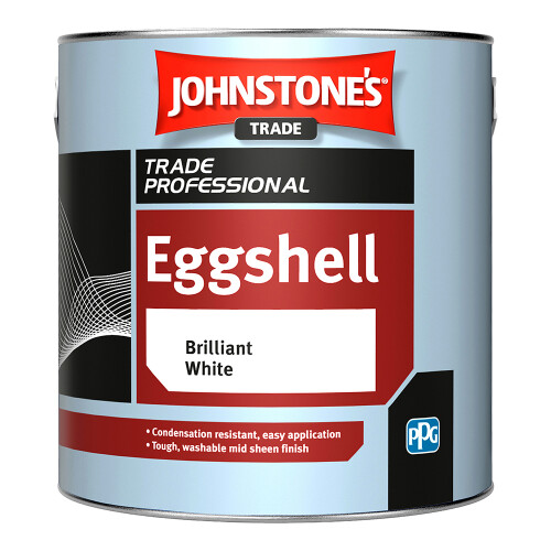 Johnstone's Johnstones Trade Professional Eggshell Paint 1l Brilliant White