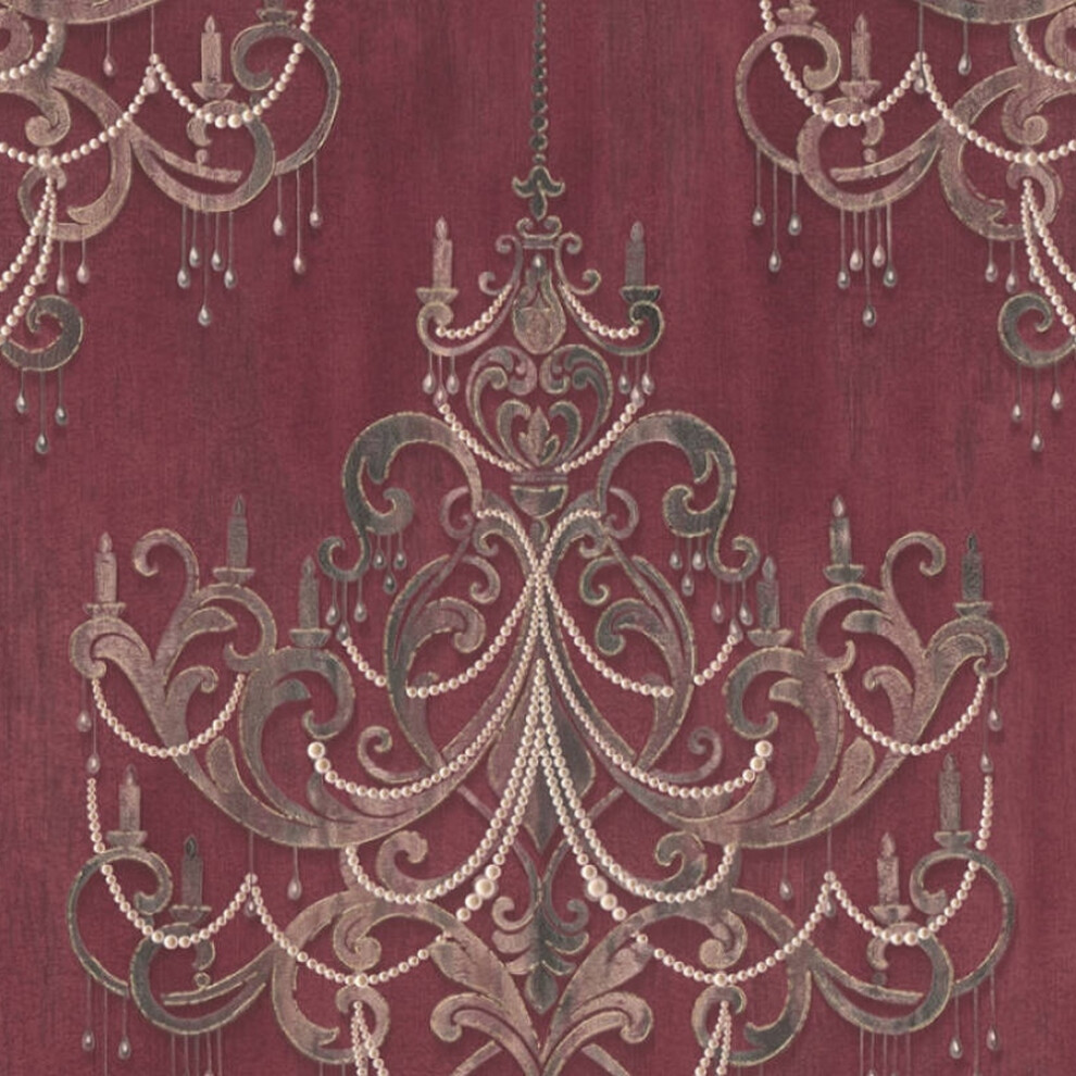 AS Creation Mata Hari Chandelier Red Wallpaper 38096-3