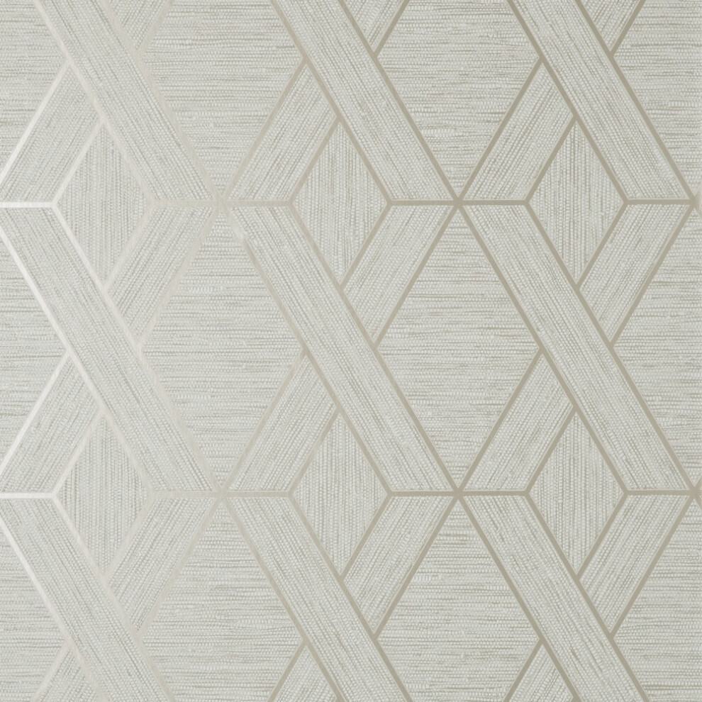 Fine Decor Miya Geo Natural Wallpaper FD43153